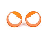 Vuzmode Cornice for fari Copertura opaca, for Jeep, Wrangler JK 2007-2017 ABS Decorazione della copertura della lampada del faro anteriore dell'auto Copri lente faro(Orange)