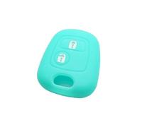 Vuzmode Cover in silicone for chiave a 2 pulsanti, for Citroen, C1 C2 C3 C4 XSARA, PICASSO, for Peugeot, 106 107 206 207 307, for Toyota, AYGO Custodia per chiavi auto(Night Glow Blue)