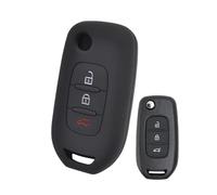 Vuzmode Custodia in silicone a 3 pulsanti for chiave auto con telecomando senza chiave, for Kadjar, Captur, Symbol Koleos, Megane 2016 2017 2018 Custodia per chiavi auto