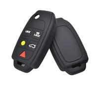 Vuzmode Custodia in silicone for chiave auto, portachiavi con telecomando senza chiave, custodia protettiva for portachiavi, for VOLVO, XC90 S80 XC70 S60 V70 Custodia per chiavi auto