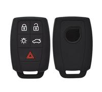 Vuzmode Custodia in silicone for chiave auto, portachiavi senza chiave, telecomando, custodia in pelle, portachiavi, for VOLVO, XC90 C70 S60 D5 V50 S40 C30 Custodia per chiavi auto