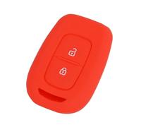 Vuzmode Custodia in silicone for chiave telecomando a 2 pulsanti, Duster, Sandero, Kwid, Logan, Clio, Captur, Laguna, Scenic 2016 2017 Custodia per chiavi auto(Rot)