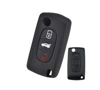 Vuzmode Custodia protettiva for chiave in silicone a 3 pulsanti, for Peugeot, 207 307 308 607 CC CW, Expert, for Partner, Tepee Custodia per chiavi auto