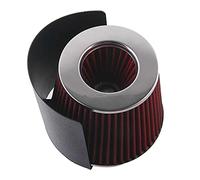 Vuzmode di aspirazione aria automatica universale rosso blu Gary nero Filtro aria fredda a cono ad alto flusso Coperchio scudo termico a fungo Filtro dell'aria abitacolo(ZH0175R)