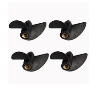 Vuzmode Elica 4PCS M4 a 2 pale con nucleo in rame nylon semi-impregnato positivo/inverso, for parti di modelli di barche RC Elica per barca in metallo(D45xP31.5mm positive)