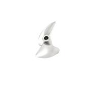 Vuzmode Eliche a 2 pale 1PC, for barche a reazione a benzina RC fai-da-te CNC 430/432/433/435/438/440/442/445 Elica in alluminio con passo dei fori da 4 mm Elica per barca in metallo(33mm)