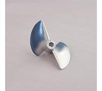 Vuzmode Eliche con apertura 1PC Puntelli a due pale, for barche a reazione senza spazzole RC Elica in lega di alluminio CNC D36/D38/D40/D42/D43/D44 4,76 mm Elica per barca in metallo(D52x4.76mm CCW)