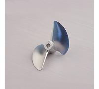 Vuzmode Eliche con apertura 1PC Puntelli a due pale, for barche a reazione senza spazzole RC Elica in lega di alluminio CNC D36/D38/D40/D42/D43/D44 4,76 mm Elica per barca in metallo(D53x4.76mm CW)
