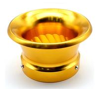 Vuzmode Filtro aria carburatore da 3/3,5/4 pollici Coppa filtro aria carburatore corno vento Filtro aria prestazioni Coppa filtro corno vento 76mm 100mm Filtro dell'aria abitacolo(Gold 79mm)