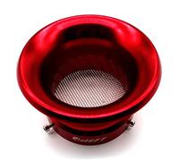 Vuzmode Filtro aria carburatore da 3/3,5/4 pollici Coppa filtro aria carburatore corno vento Filtro aria prestazioni Coppa filtro corno vento 76mm 100mm Filtro dell'aria abitacolo(Red 79mm)