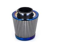 Vuzmode Filtro aria di aspirazione aria fredda ad alto flusso Burnt Blue Neck da 3" 76mm di aspirazione aria di potenza Filtro aria a testa di fungo Universale AIT27 Filtro dell'aria abitacolo