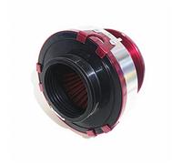 Vuzmode Filtro aria universale Spsld con coperchio in alluminio fredda da corsa 76MM Filtro aria per auto(Rot)