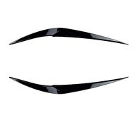 Vuzmode for BMW X1 F48 F49 2015 2016-2022 2 Pezzi Nero Lucido Sopracciglia Faro palpebre coperchi Corpo ABS Kit Spoiler Accessori Adesivo per fari(Glossy Black)
