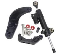 Vuzmode For Dualtron, Thunder DT3, supporto for staffa ammortizzatore stabilizzatore sterzo regolabile in alluminio CNC Ammortizzatore di sterzo per scooter elettrico(BLACK 1)