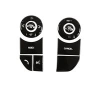 Vuzmode For Land, for Rover, for Discovery 5, for Range, for Rover, for lo sport for VogueButton Trim adesivi Interruttore al volante(BLACK Style B Black)