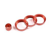 Vuzmode For Land Rover, Range Rover, Evoque 2012-2018 Auto Aria condizionata Manopola Pulsante di controllo volume audio Copertura Trim Anello circolare Pomello del climatizzatore per auto(Rot)