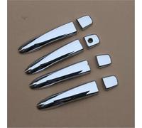Vuzmode for Nissan, Kicks 2016-2021 Nero Lucido Cromato Copri Maniglia for portiera for Auto Tappo di Chiusura Modanatura Copertura per Maniglia Esterna della portiera dell'auto(Silver No Button)
