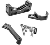 Vuzmode For ZERO, kit ammortizzatore stabilizzatore sterzo 10X staffa di modifica ruota anteriore parti scooter elettrico Ammortizzatore di sterzo per scooter elettrico(BLACK Black Bracket3)