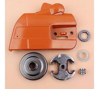 Vuzmode Freno Frizione Coperchio Pignone Tamburo Cuscinetto Kit Ingranaggio a Vite Senza Fine, for Husqvarna, 340 345 350 Motosega Pezzi di Ricambio Kit frizione tosaerba