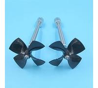 Vuzmode Integrazione albero di trasmissione motore 895 Elica a 4 pale in acciaio inossidabile da 80 mm Asse circolare sinistra destra Integrazione albero di trasmissione da 5 mm Elica per barca in met