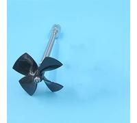 Vuzmode Integrazione albero di trasmissione motore 895 Elica a 4 pale in acciaio inossidabile da 80 mm Asse circolare sinistra destra Integrazione albero di trasmissione da 5 mm Elica per barca in met
