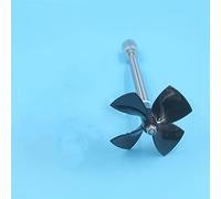 Vuzmode Integrazione albero di trasmissione motore 895 Elica a 4 pale in acciaio inossidabile da 80 mm Asse circolare sinistra destra Integrazione albero di trasmissione da 5 mm Elica per barca in met