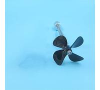 Vuzmode Integrazione albero di trasmissione motore in acciaio inossidabile Propeller775 a 4 pale Sinistra Destra 10 cm/13 cm/15 cm/20 cm Elica a 4 pale Barca da esca Elica per barca in metallo(35cm CW