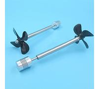 Vuzmode Integrazione albero di trasmissione motore in acciaio inossidabile Propeller775 a 4 pale Sinistra Destra 10 cm/13 cm/15 cm/20 cm Elica a 4 pale Barca da esca Elica per barca in metallo(35cm A
