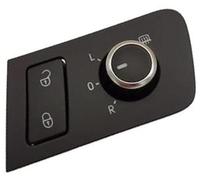 Vuzmode Interruttore specchietto retrovisore for auto, for la retromarcia completa Una manopola dello Specchietto Regola l'interruttore della cromata Selettore specchietto retrovisore interno auto