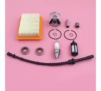 Vuzmode Kit anello elastico perno anello pistone da 35 mm, for STIHL, FS120 FS 120 Tagliaerba Tagliaerba Filtro aria carburante Tubo flessibile Paraolio Set candele Tubo flessibile per carburante per