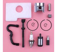 Vuzmode Kit anello elastico pistone da 38 mm, for STIHL, MS180 018 MS 180 Aria Carburante Filtro Olio Linea Tubo Cuscinetto ad Aghi Motosega Sostituire la Parte Tubo flessibile per carburante per moto