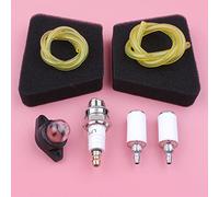 Vuzmode Kit candela di accensione for tubo flessibile del filtro del carburante dell'aria, for Poulan, 1900 1950 2025 2050 2055 2075 2150 Pezzi di ricambio for motosega 188-513, 530037793 Tubo flessib