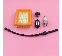 Vuzmode Kit candela filtro aria carburante tubo flessibile primer lampadina, for STIHL, FS120 FS200 FS250 FS300 FS400 FS450 Trimmer parte motore Tubo flessibile per carburante per motosega