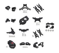 Vuzmode Kit di Parti aggiornamento in Metallo Set Bracci Sospensione del Fuso a snodo, for Losi, for Camion RC 1/18 Mini-T 2.0 2WD Braccio di Sospensione RC(Schwarz)