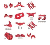 Vuzmode Kit di Parti di aggiornamento in Metallo Set di Bracci di Sospensione del Fuso a snodo, for Losi, for Parti di aggiornamento del Camion RC 1/18 Mini-T 2.0 2WD Braccio di Sospensione RC(Rot)