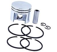 Vuzmode Kit Fasce Elastiche pistone da 38 mm, Perno da 10 mm con 2 Fasce Elastiche, for STIHL, MS180 018 MS 180 Motosega Ricambi di Ricambio Anello del pistone