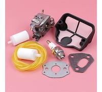 Vuzmode Kit guarnizione filtro aria tubo flessibile filtro carburante carburatore, for Husqvarna, 136 137 142 141 36 41 Motosega Sostituisci parte, for Zama, C1QW29E Tubo flessibile per carburante per