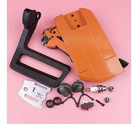 Vuzmode Kit piastra barra copertura frizione lato freno con tappo olio carburante ingranaggio a vite senza fine, for Husqvarna, 266 268 272 61 66 motosega 5037366-01 503 73 66-01 Copertura per manigli