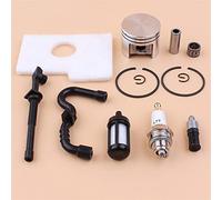 Vuzmode KIT PISTONE 38MM MS180 Filtro aria Tubo flessibile olio combustibile, for STIHL, 018 MS180 MS 180 Motosega Sostituire 11300302004 11301240800 Tubo flessibile per carburante per motosega