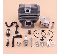 Vuzmode Kit pistone cilindro MS460 da 52 mm, for STIHL, MS460 046 MS 460 Linea filtro olio combustibile Tenditore catena tenditore motosega Tubo flessibile per carburante per motosega