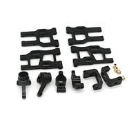 Vuzmode Kit Set di Bracci di Sospensione del Blocco dell'articolazione dello sterzo, for Accessori di Ricambio for Auto LC Racing PTG-2 1/10 RC Braccio di Sospensione RC(Schwarz)