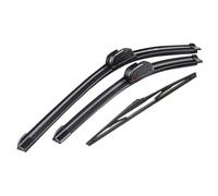 Vuzmode Kit set spazzole tergicristallo anteriore e posteriore, for Daihatsu, Sirion MK2 2005-2012 Parabrezza 20"16"14" Spazzola tergicristallo posteriore(BLACK Left hand drive)
