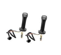 Vuzmode Leva Joystick Escavatore, 2 Pezzi 3 Pulsanti Joystick Escavatore Maniglie 6 Pin Lega di Alluminio, for Doosan DH DX150 215 225 300 37020119C Joystick per Escavatore
