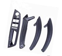 Vuzmode LHD RHD Interni auto Porta interna Maniglia in pelle Staffa Trim Cover, for BMW, E70 E71 X5 X6 2007-2013 Accessori Maniglia di ricambio per pannello porta(BLACK LHD-CF-Standard)