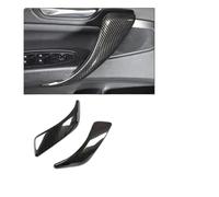 Vuzmode Maniglia interna for portiera sinistra e destra in fibra di carbonio, for BMW, Serie 1 F20 F21 F22 2012-2018, Serie 2 F22 F23 2014-2019 Rivestimento per maniglia della porta(Ont Or Rear 2 Pcs)
