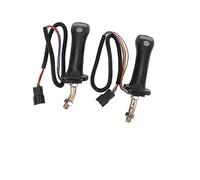 Vuzmode Maniglie Joystick for Escavatore, 2 Pezzi Maniglie Joystick for Escavatore a 3 Pulsanti 6 Pin in Lega di Alluminio, for DH DX150 215 225 300 37020119C Joystick per Escavatore
