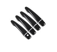 Vuzmode Modanatura della Maniglia della Porta dell'automobile in Cromo Nero Lucido, for Renault, KADJAR 2015-2019 Copertura per Maniglia Esterna della portiera dell'auto(Black No Button)