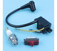 Vuzmode Modulo bobina di accensione vecchio tipo, interruttore di spegnimento, kit candela, for Husqvarna, 266 162 66 61, for JONSERED, motosega 630 670 501516201 Kit interruttore per motosega