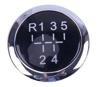 Vuzmode Nero Argento 5 6, for Superb, Pomello del cambio for auto, stemma inerte superiore, for Vauxhall, for Opel, for Astra, H, for Corsa, D 2004-2008 2009 2010 Cappuccio pomello cambio(5)