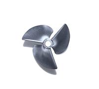 Vuzmode Pagaia inversa in lega di alluminio e magnesio Elica a 3 pale CNC Puntelli da 1,4 pollici Diametro 6,35 mm, for accessori for barche modello RC Elica per barca in metallo